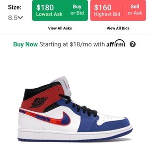 ✖S O L D✖Nike Jordan's Multi-color swoosh